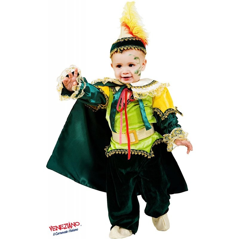 costume vestito di carnevale Piccolo Principe dei boschi da 0 a 2 anni