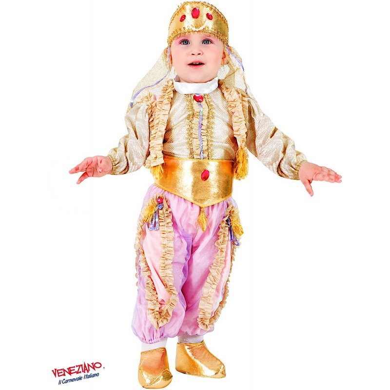 Costume vestito di carnevale Piccola Principessa D'oriente da 0 a 3 anni