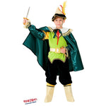 Costume vestito di carnevale Principe dei boschi da 7 a 10 anni