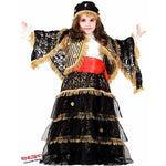 Costume vestito di carnevale Zingara Ricca da 7 a 10 anni