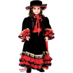 Costume vestito di carnevale Ballerina di Flamenco da 7 a 10 anni