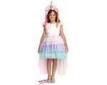 Costume vestito di carnevalo Principessa Arcobaleno da 7 a 10 anni