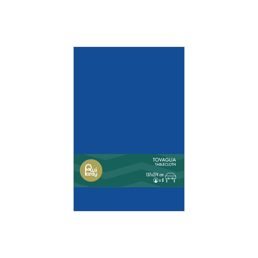 Tovaglia in plastica cm137x274 blu