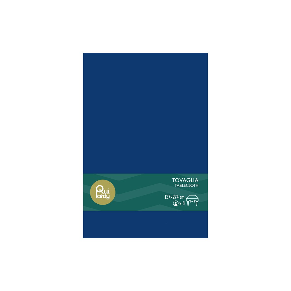 Tovaglia in plastica cm137x274 blu navy