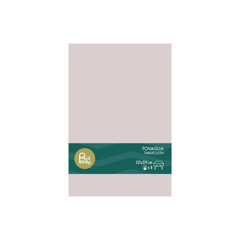 Tovaglia in plastica cm137x274 cipria