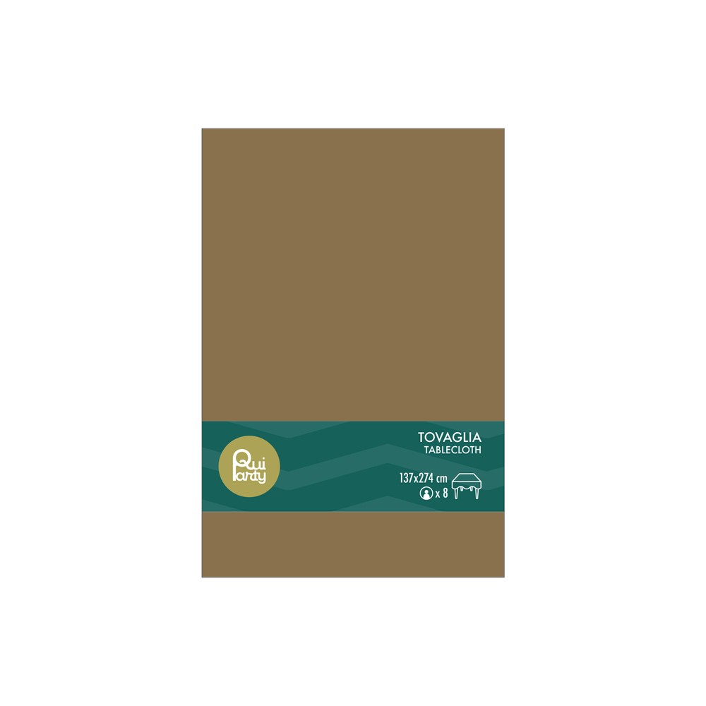 Tovaglia in plastica cm137x274 oro