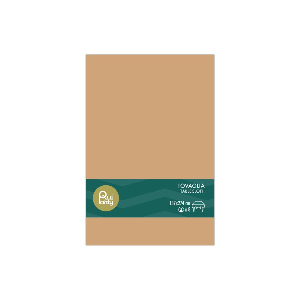 Tovaglia in plastica cm137x274 moka
