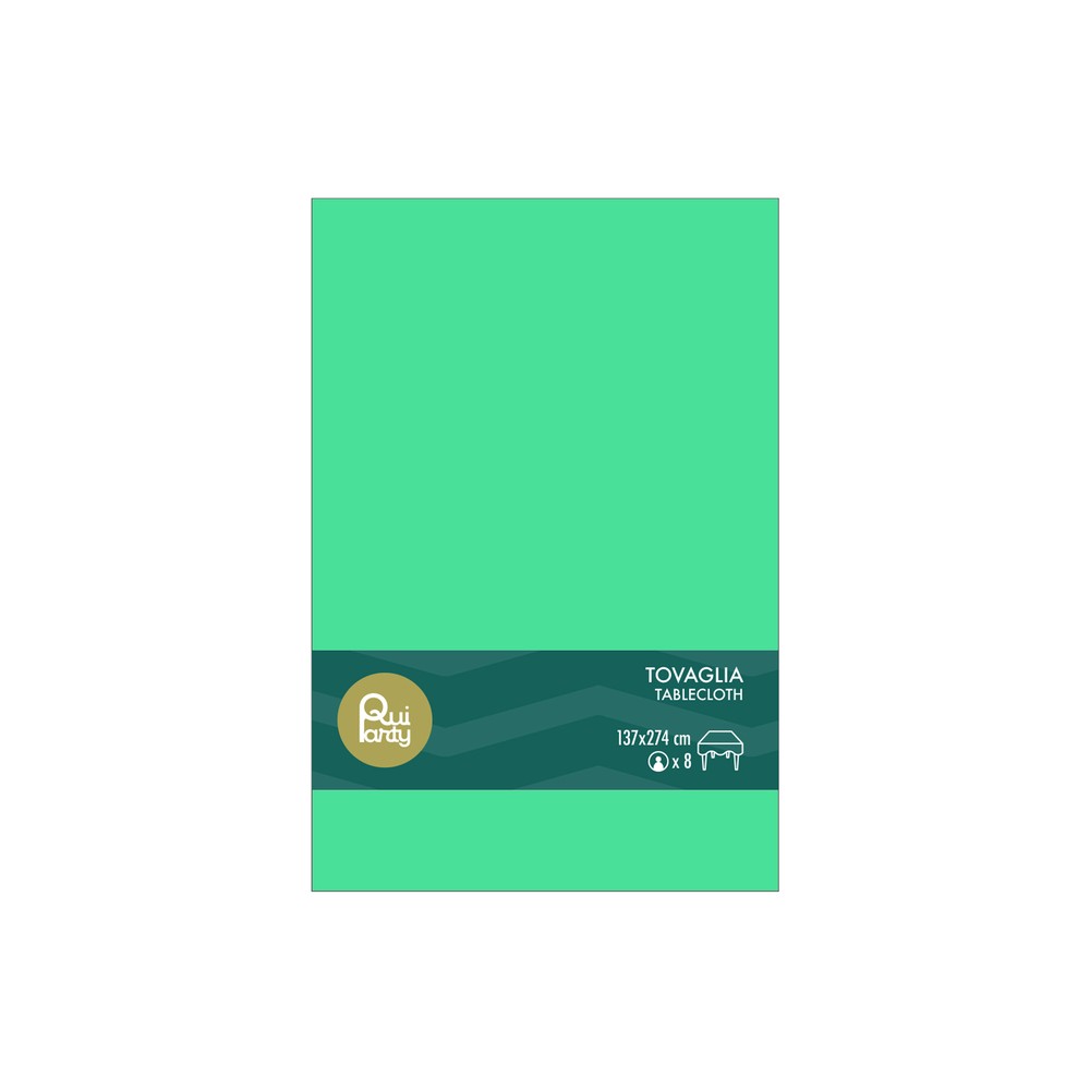 Tovaglia in plastica cm137x274 verde
