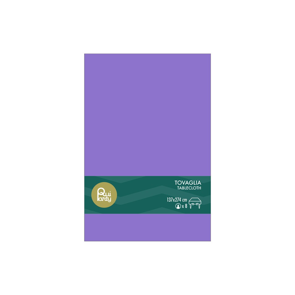 Tovaglia in plastica cm137x274 viola
