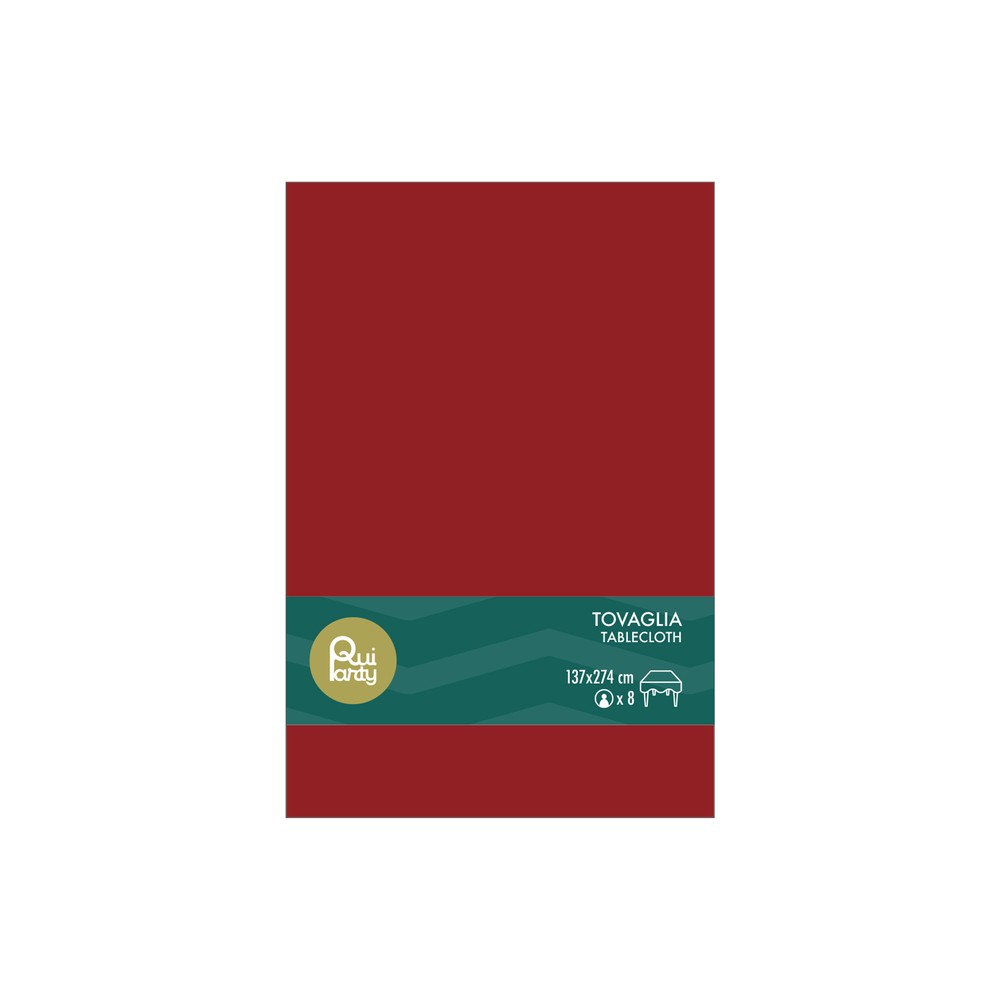 Tovaglia in plastica cm137x274 bordeaux