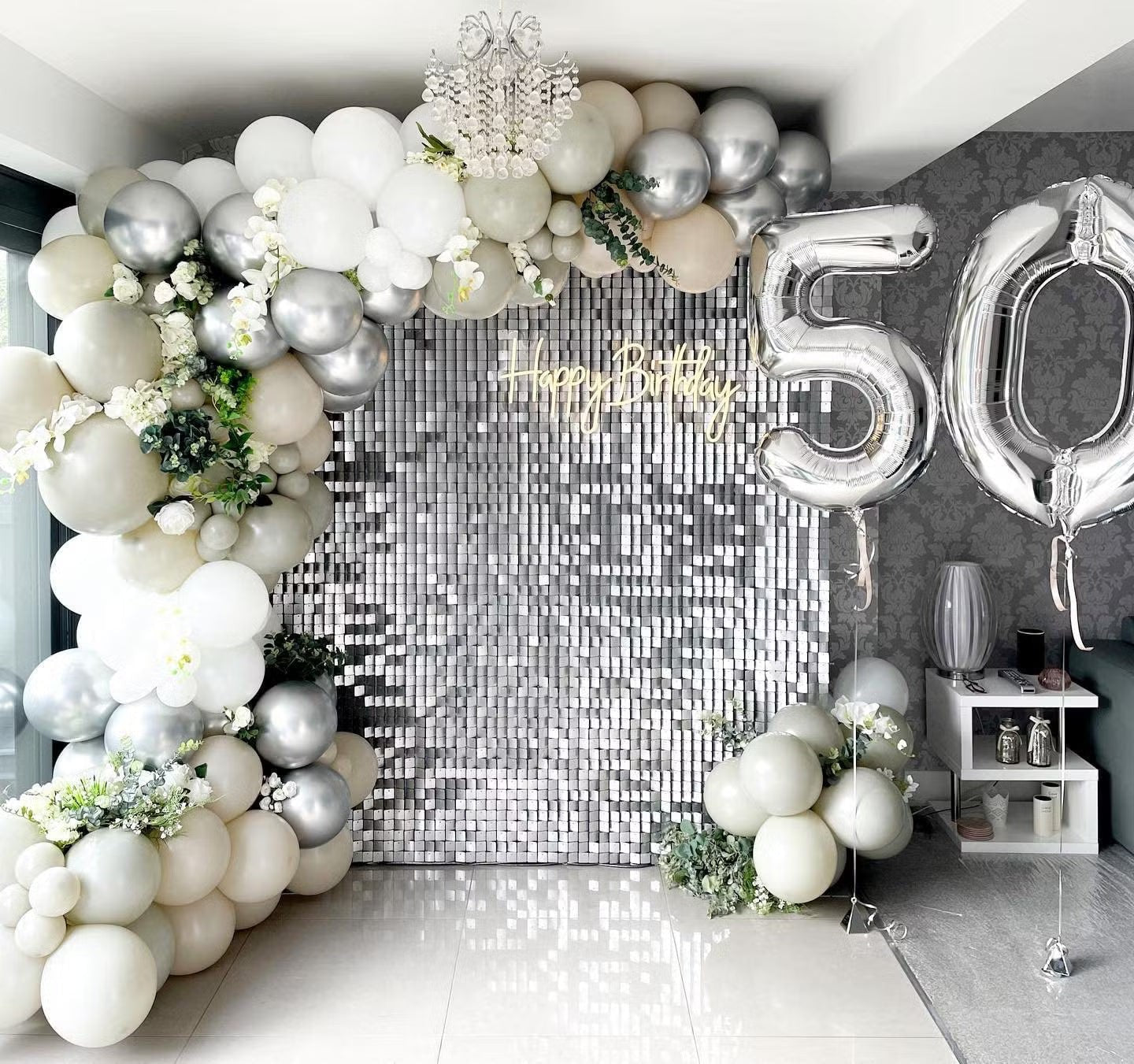 Shimmer Wall Argento 30x30 prismatico