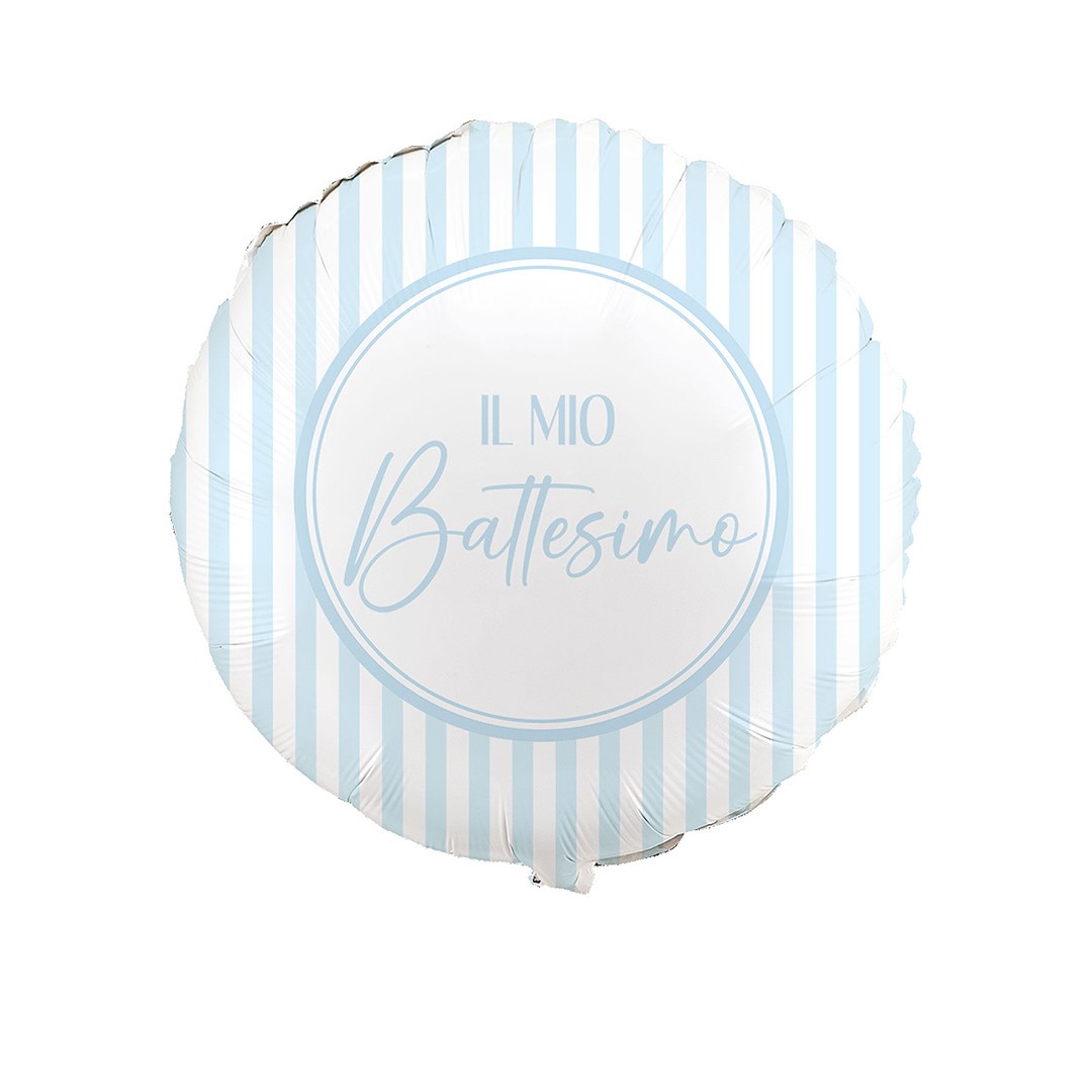 Pallone mylar il mio battesimo azzurro