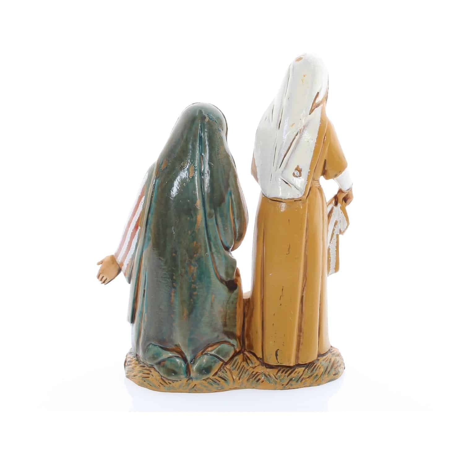 Statuina Lavandaie stile Arabo per presepi, dipinta in serigrafia, altezza 7,8cm