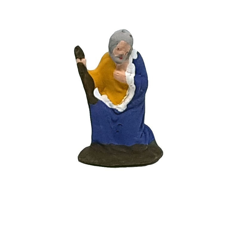 Pastore statuina San Giuseppe 3,5cm di terracotta per presepe