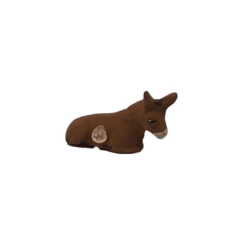 Pastore Statuina Asino 3,5cm di terracotta per presepe