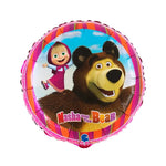 Palloncino mylar Masha e Orso 18" 45cm