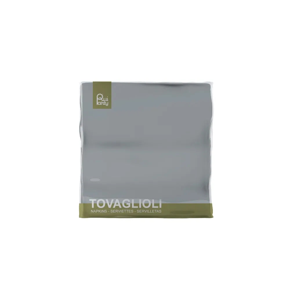 Tovaglioli 33cm 2veli 40pz Argento