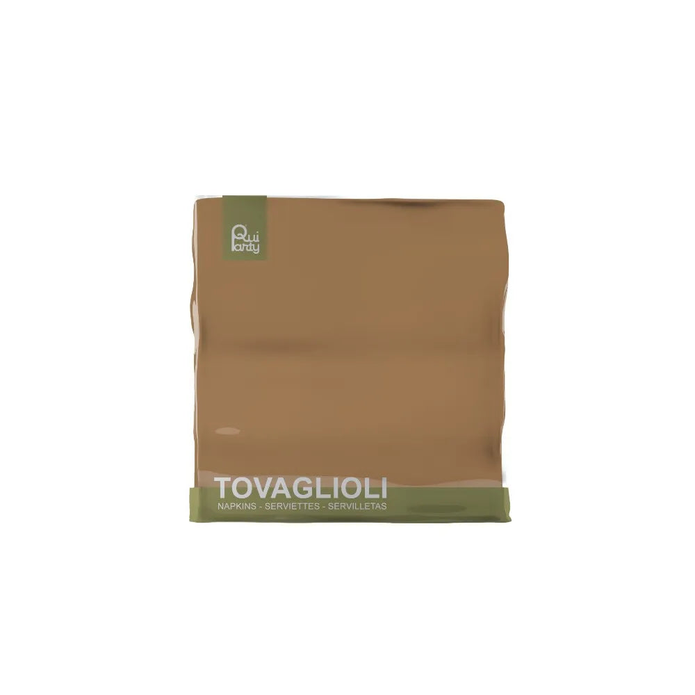 Tovaglioli 33cm 2veli 40pz Moka