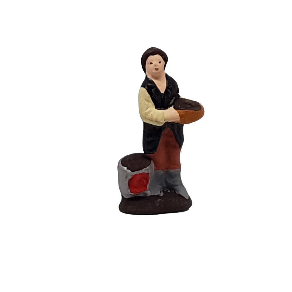 Pastore statuina Castagnaro 3,5cm di terracotta per presepe