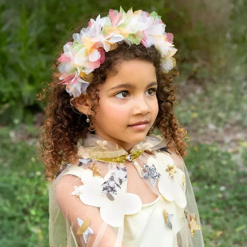 Diadema con fiori colorati fascia capelli floreale costume