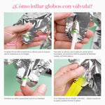 PALLONCINO FOIL ROSSETTO MULTICOLOR 94CM