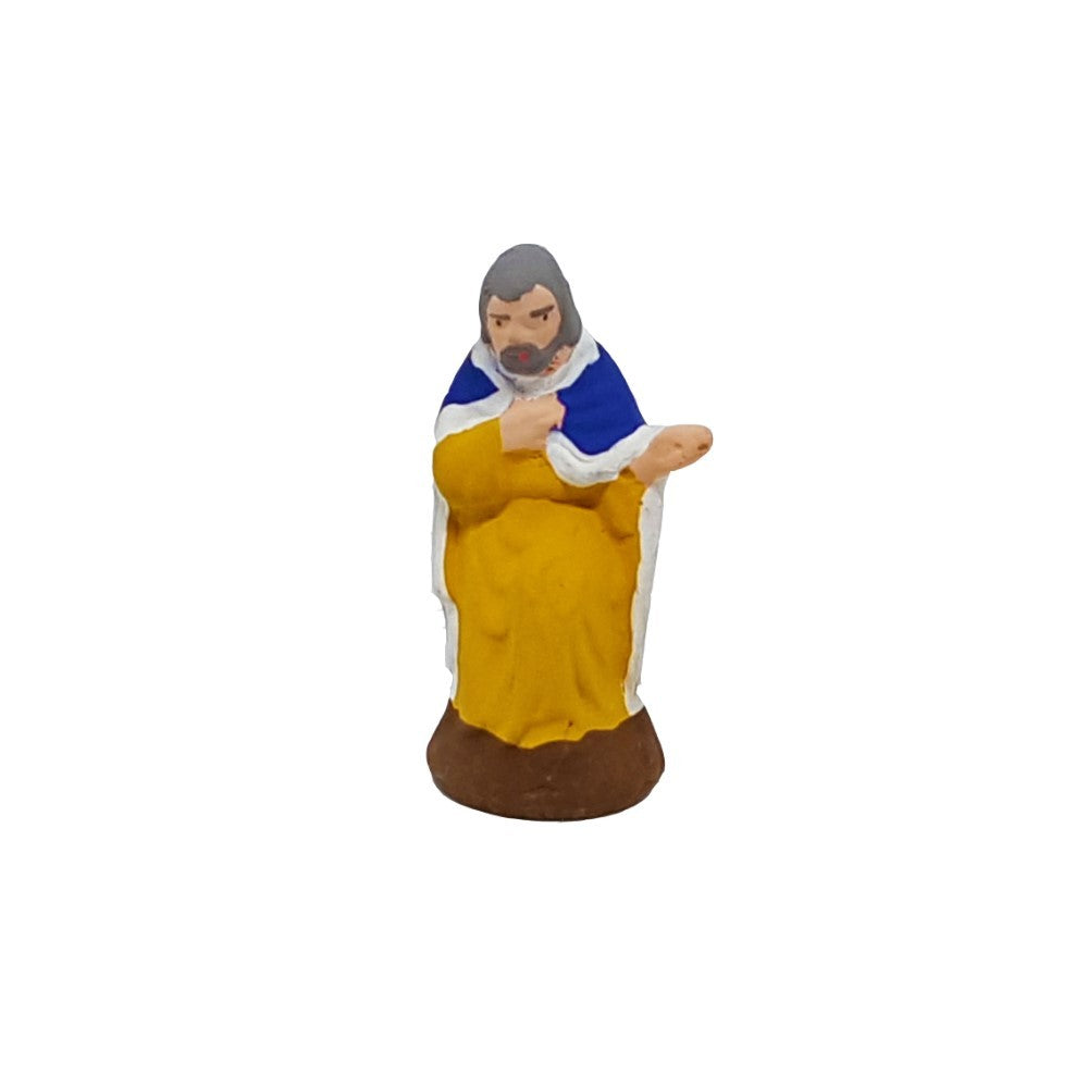 Pastore statuina San Giuseppe 6cm di terracotta per presepe