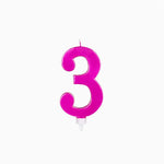 Candelina 15,5 cm Metallizzata Rosa n3