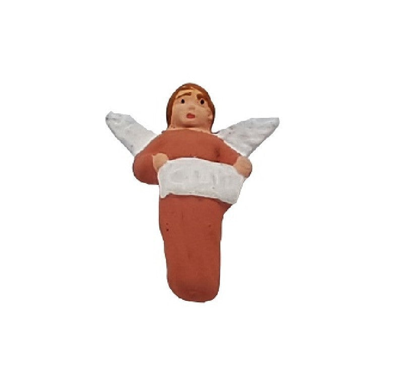 Pastore statuina Angelo 6cm di terracotta per presepe