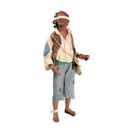 Pastore uomo orbo 35 cm vestito a mano