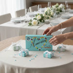 Confetti al cioccolato Amorini celeste a forma di cuore 1 kg