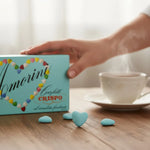 Confetti al cioccolato Amorini celeste a forma di cuore 1 kg