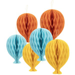 Set 2 decorazioni carta palloncini 25 cm festa party