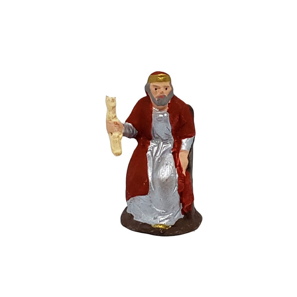 Pastore statuina Re Erode 6cm di terracotta per presepe