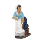 Pastore lavandaia in ginocchio in terracotta 6 cm per presepe