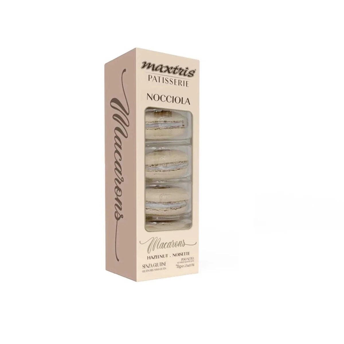 Maxtris | Macarons nocciola 5 pezzi