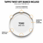 12 barattoli 1 kg con tappo