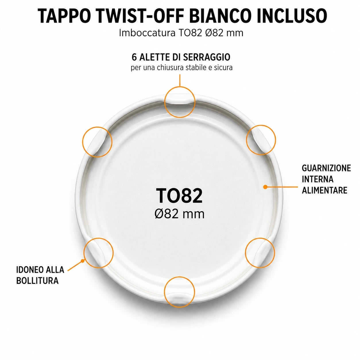 12 barattoli 1 kg con tappo