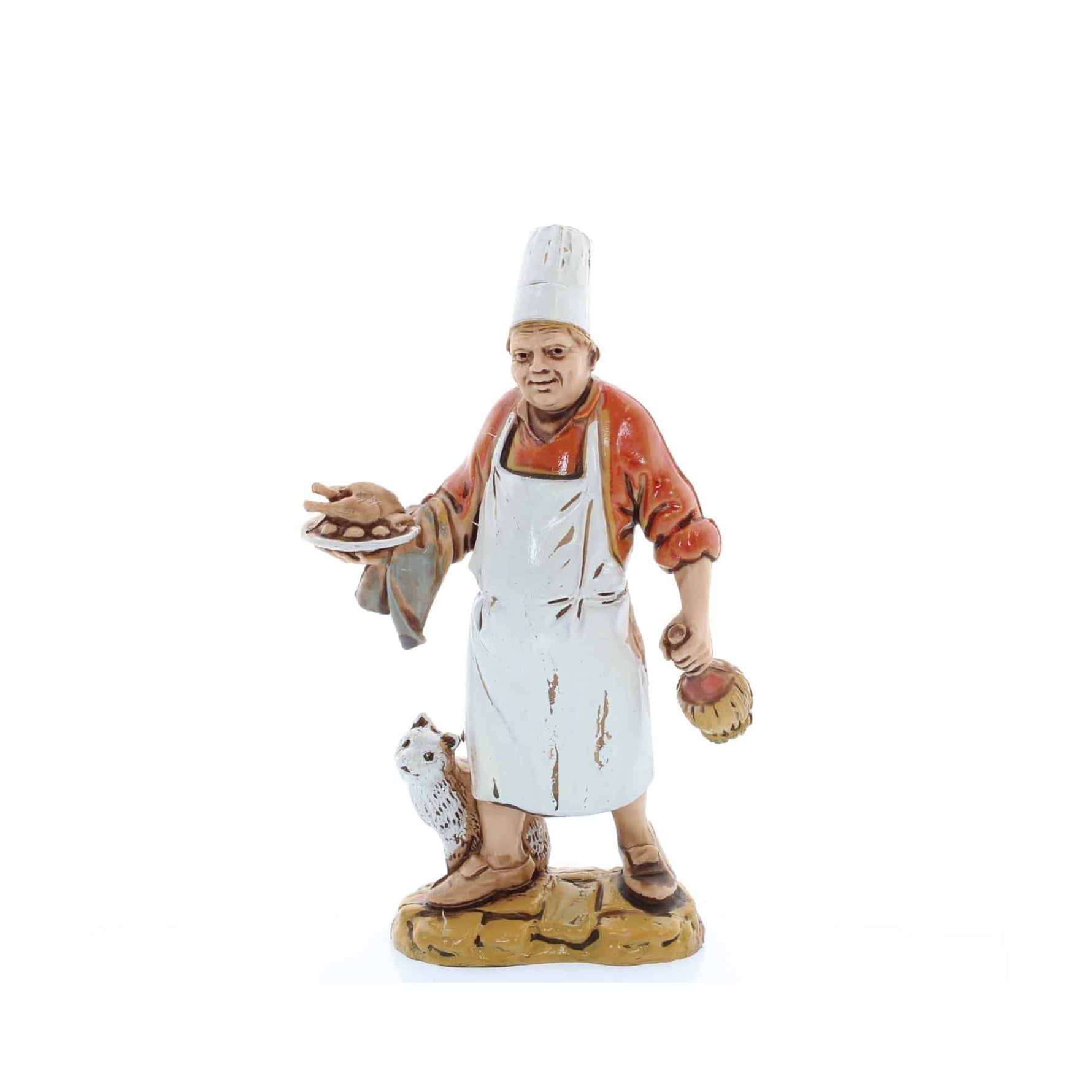 Pastore statuina Oste 10 cm di plastica Moranduzzo per presepe