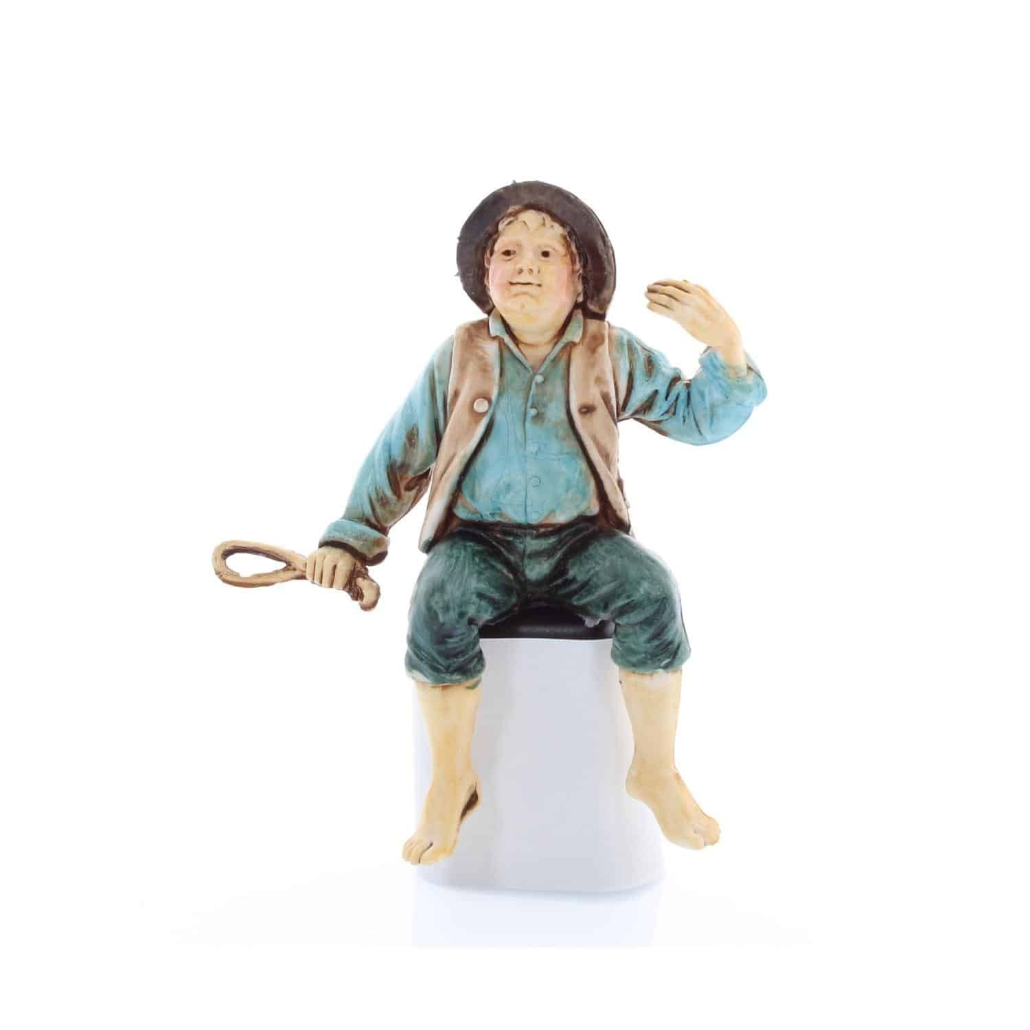 Pastore statuine Carrettiere 10 cm di plastica Moranduzzo per presepe