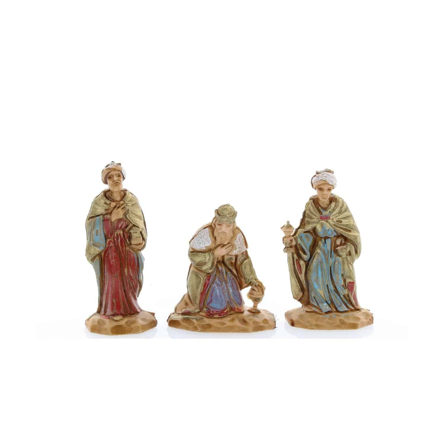 Pastori Statuine Re Magi 3,5 cm per presepe Landi Moranduzzo