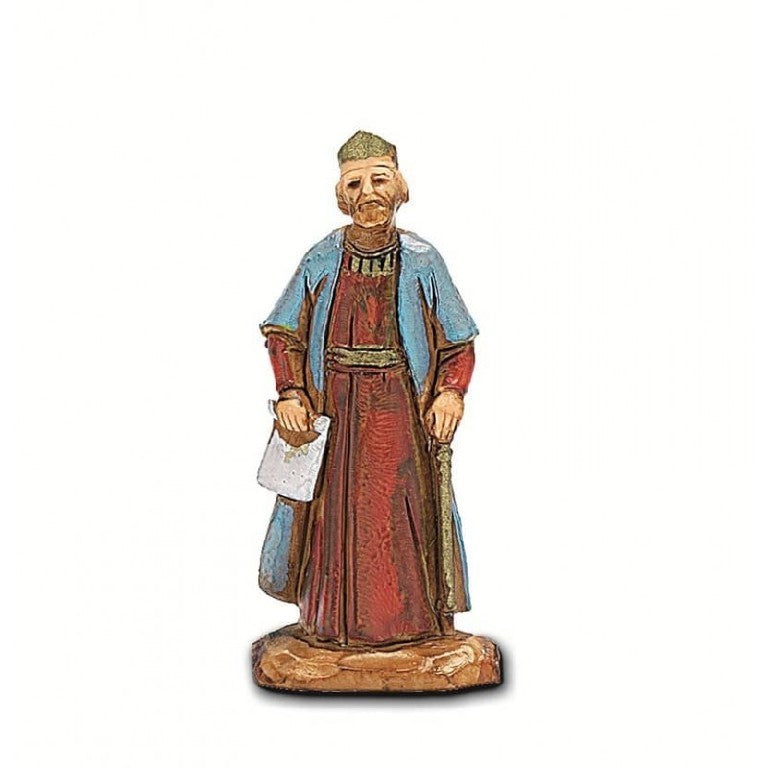Pastore statuina Re Erode 3,5 cm di plastica Moranduzzo per presepe