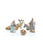 Pastori Statuine Natività 6 soggetti 6,5 cm per presepe Landi Moranduzzo