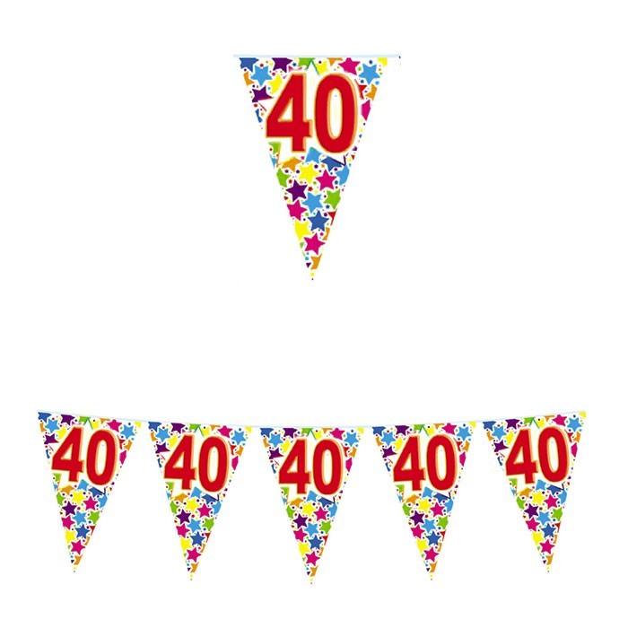 Festone di plastica numero 40 di plastica 6 mt