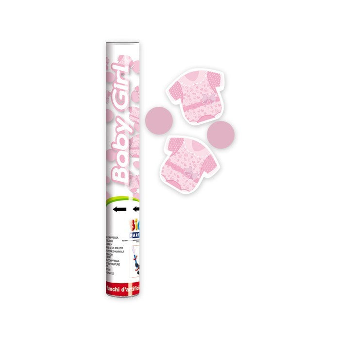 Cannone sparacoriandoli 30 cm Baby Girl femminuccia