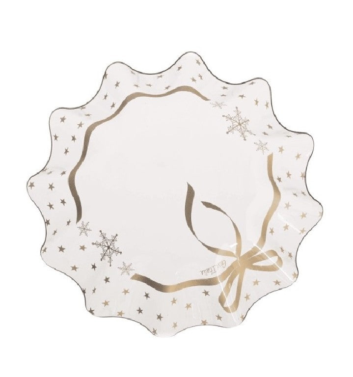 Contenitore pet per confettata Christmas Gold 16 cm H4,5 cm