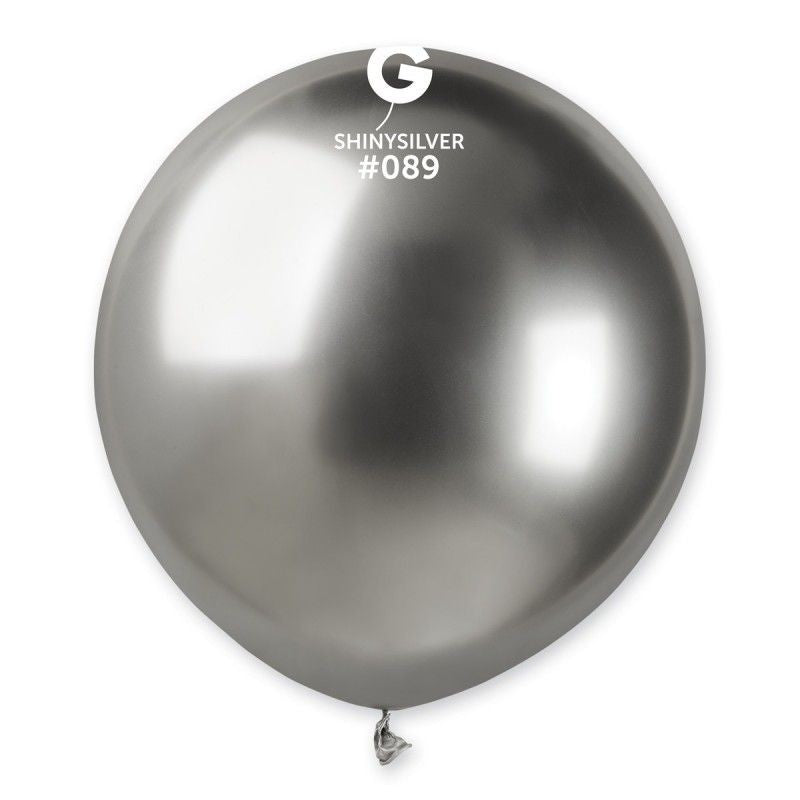 1pz Palloncini mini mongolfiera 16 pollici 40 cm Argento Chrome 089
