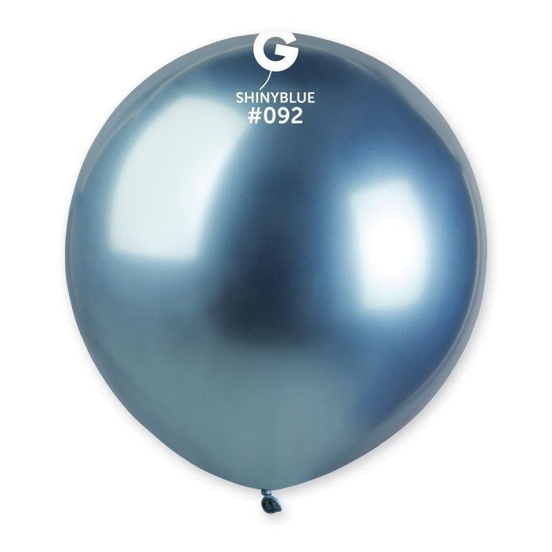 1pz Palloncini mini mongolfiera 16 pollici 40 cm Blu Chrome 092