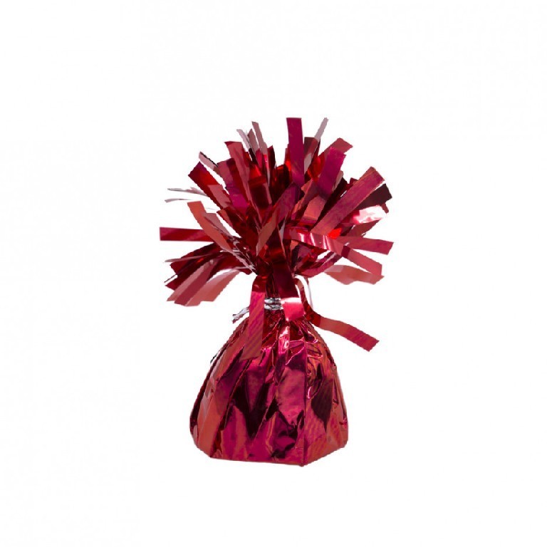Pesetto ciuffo Rosso 170gr per palloncini gonfiati ad elio