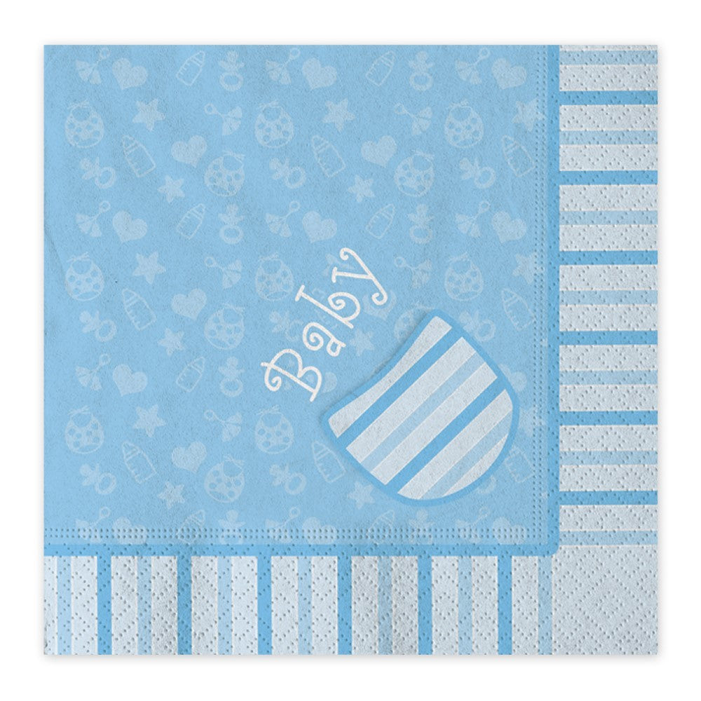 Tovaglioli 33cm Baby Boy Celeste 16pz