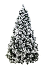 Albero di Natale Carey H180 cm bianco innevato montaggio a gancio